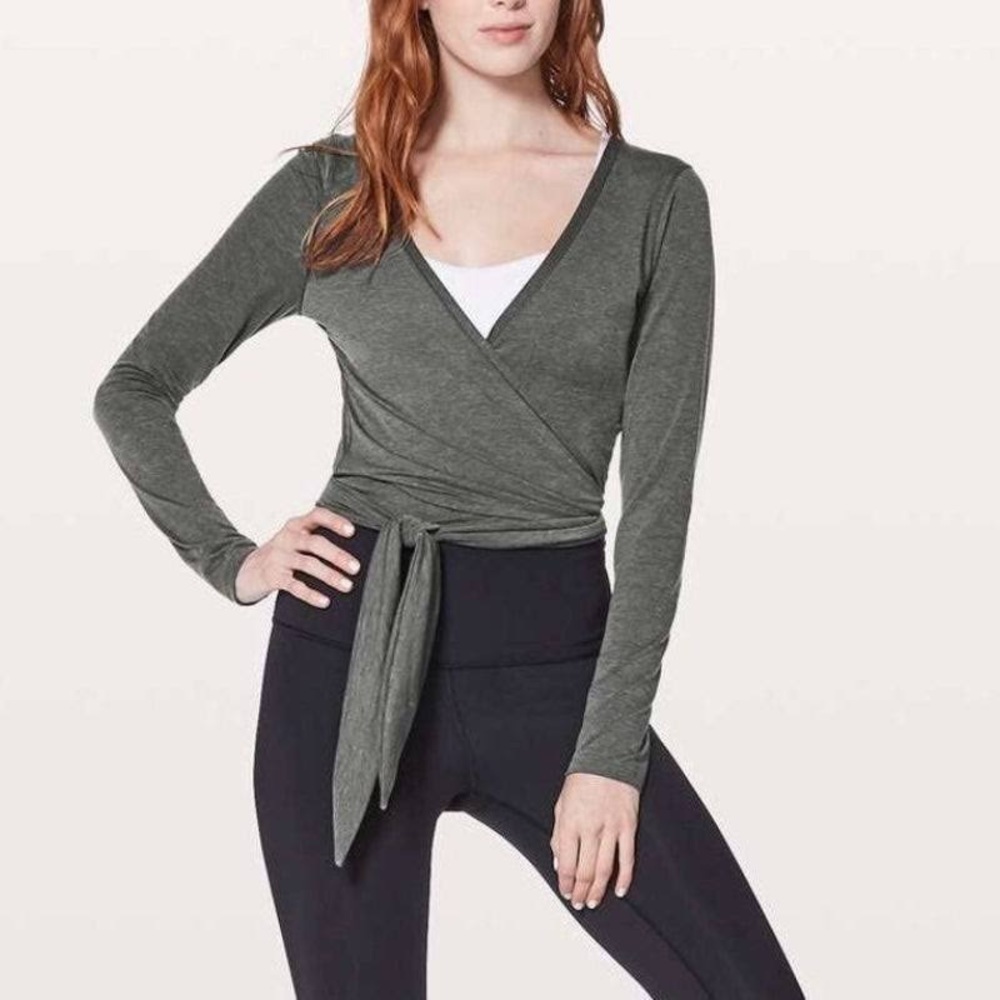 Lululemon wrap top size 10